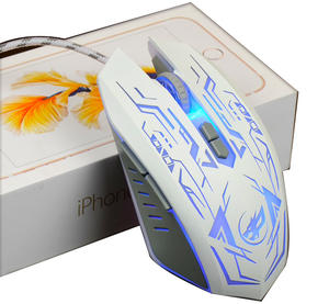 Ratón para Juegos 6D <span class=keywords><strong>de</strong></span> Color Útil para Deportes Electrónicos, Agarre Cómodo y Fácil <span class=keywords><strong>de</strong></span> Transportar, Cambio <span class=keywords><strong>de</strong></span> Cuatro Velocidades, War Wolf Q7 Negro con Ratón para Juegos - Product Image 6