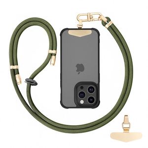 Adjustable Phone <b>Lanyard</b> Hook 8MM Crossbody Neck Strap Durable <b>Polyester</b> Multi-functional Mobile Phone Holder Length Control - Product Image 1