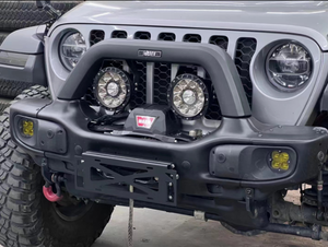 Thép giữa Chiều rộng mập mạp đầy đủ chiều rộng phía trước Bumper cho aev W/sương mù thanh ánh sáng cho Jeep wrangle JL JK cho Rubicon - Product Image 3