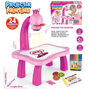 Nuevo Juguete Educativo para Niños, Pizarra de Dibujo con Proyector de Imágenes, Luz, Música y Mesa de Pintura - Product Image 4