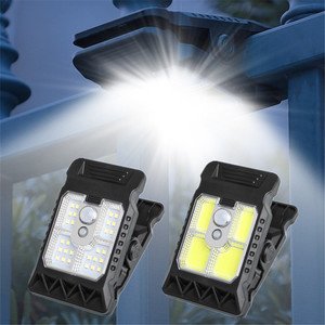 Lampe de sécurité extérieure étanche 3 modes, 3 températures de couleur, lampes solaires extérieures à clipser avec détecteur de mouvement - Product Image 1