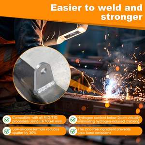 8 шт., плоские сварные вкладки для 1/2 с отверстиями - Product Image 3