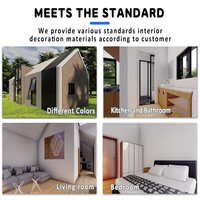 Cabine capsule modulaire préfabriquée en acier de luxe, imperméable, pour villa et appartement