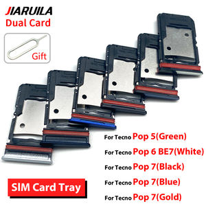 Piezas de reparación de teléfonos, adaptador de tarjeta Sim, piezas de reparación, bandeja de tarjeta Sim para <span class=keywords><strong>Tecno</strong></span> Pop 5 6 7 <span class=keywords><strong>Pova</strong></span> 2 3 <span class=keywords><strong>4</strong></span> 5, lector de tarjetas SD - Product Image 4