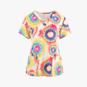 Divisa Medica Personalizzata da Donna: Casacca Stampata per Infermiere e Set Uniforme Medica - Product Image 1