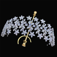 Tiare en Zircon, couronne royale, princesse pour mariage, accessoires de cheveux, Design Unique, RE4148