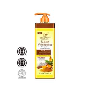 لوشن الجسم من العلامة التجارية الخاصة د. دافي ، الكركم وفيتامين ج ، لوشن الجسم المرطب المتوهج الفائق - Product Image 6