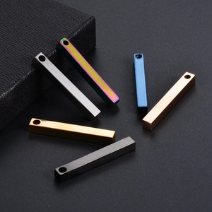 Colgante de Identificación Rectangular de Acero Inoxidable Hipoalergénico en 5 Colores, Placas de Identificación para Perros en Blanco, Dijes para Collares, Accesorios de Joyería DIY al por Mayor - Product Image 5