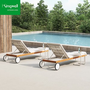 Chaise longue d'extérieur moderne en aluminium <span class=keywords><strong>blanc</strong></span> Mobilier <span class=keywords><strong>de</strong></span> piscine portable tout temps pour les bains <span class=keywords><strong>de</strong></span> <span class=keywords><strong>soleil</strong></span> Hôtel <span class=keywords><strong>design</strong></span> pliable - Product Image 3
