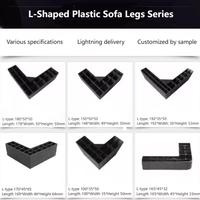 Vente en gros d'usine de pieds de table de meuble pieds de canapé en plastique pour armoire de cuisine différents styles pieds de meuble en plastique de forme unique