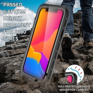 GSCASE IP68 fundas impermeables a prueba de polvo con Protector de pantalla incorporado cubierta protectora <span class=keywords><strong>sellada</strong></span> de cuerpo completo para <span class=keywords><strong>iPhone</strong></span> <span class=keywords><strong>13</strong></span> Pro - Product Image 3