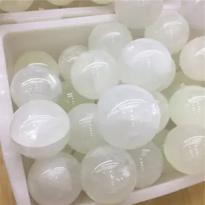 Bola de cristal de calcite para venda, esfera de quartzo do spar da iceland clara natureza de alta qualidade para venda
