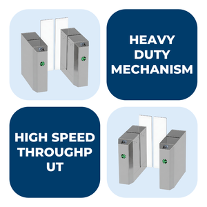 Tornello Scorrevole Automatico ad Alta Sicurezza per Stazioni della Metropolitana, Aeroporti e Controllo Accessi nel Trasporto Pubblico - Product Image 4