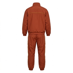 Nouvel ensemble coupe-vent pour femme, ensemble de survêtement violet, veste à col montant zippée et pantalon de jogging à revers, polyester respirant, décontracté - Product Image 5