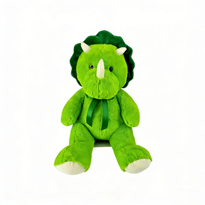 Peluche de dinosaurio personalizado, dinosaurio verde de peluche, peluche de dinosaurio verde suave y peludo - Product Image 4