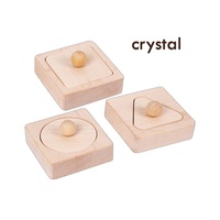 Juguete Educativo de Madera Maciza de Arce con Formas Geométricas para el Desarrollo Cognitivo y Aprendizaje Temprano para Niños de 2-3 Años