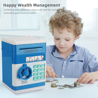 Samtoy luxe automatique billet de banque roulant mot de passe paramètres boîte d'économie d'argent ATM Machine jouet tirelire pour les enfants