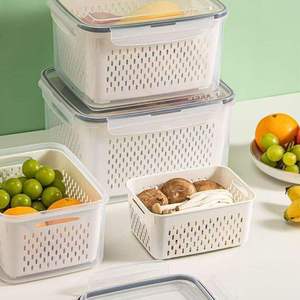 Cesta Apilable para Escurrir Frutas y Verduras, Organizador de Alimentos para Cocina que Ahorra Espacio - Product Image 4
