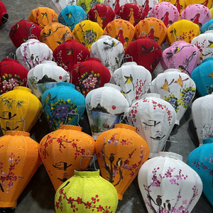 Classic Vietnamese Bamboo Silk Lantern Handcrafted Traditional Craft <b>Decorations</b> for <b>New</b> <b>Year</b> and Mother's Day - Product Image 6