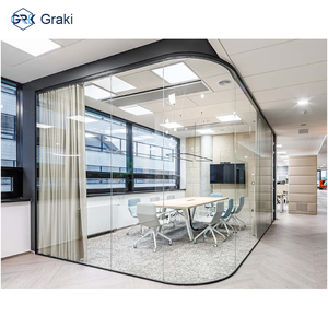 <span class=keywords><strong>Cloison</strong></span> en verre sans cadre Panorama pour bureau et entrepôt, design moderne, durable, absorption <span class=keywords><strong>acoustique</strong></span> hautement efficace - Product Image 2