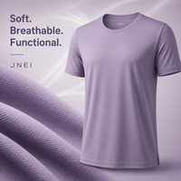 JENI Minimalistische 150gsm Heren Crew Neck Shirt Zachte Aanraking Snel Droogend Ademend Top voor Lifestyle Merk Collecties