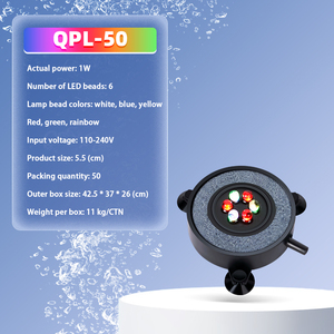 Gako 12V 0.5A 1W Batu Gelembung Udara Plastik Modern IP68 Berwarna-warni Berubah Warna Lampu LED Akuarium Bawah <span class=keywords><strong>Air</strong></span> untuk Tangki Ikan - Product Image 2