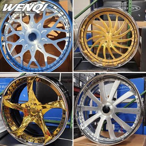 Velg Wenqi 2026 Concave Chrome <span class=keywords><strong>2</strong></span>/<span class=keywords><strong>3</strong></span> Piece 22 24 26 28 Inch Floating Cap Forged Alloy Wheels 5 Lug 5x120 5x114.<span class=keywords><strong>3</strong></span> Chrome Rims Forgiat - Product Image 4