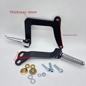 Reposapiés Traseros para Pasajero para Motocicletas Todoterreno Kewis K23/K24, Hengjian S6/S7/S8, <span class=keywords><strong>Cuma</strong></span> A9/AJ1, YZM-K10 - Product Image 1