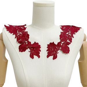 Polyester Water-Soluble Hollow Embroidery Lace Patch <strong>Sequins</strong> Floral 3D Pattern for Garment DIY Accessories <strong>Appliqued</strong> Fabric - Product Image 6