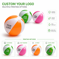 Ballon de plage gonflable écologique 12 16 24 pouces avec logo personnalisé imprimé, ballon de piscine promotionnel pour les fêtes d'été et les événements de plage