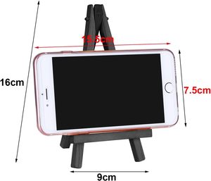 12 Gói <span class=keywords><strong>Mini</strong></span> Bằng Gỗ Giá Vẽ Màu Đen Bàn Giá Vẽ Đứng Cho Bức Tranh Canvas Nghệ Thuật Thủ Công Đảng Tripod Giá Vẽ Cho Trẻ Em - Product Image 4