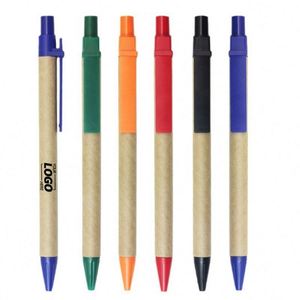 Custom Friendly <b>Retractable</b> Ballpoint - Medium Point Black Ink Click <b>Pens</b> for Journaling, Writing & Office Supplies - Product Image 1