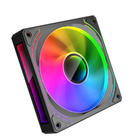 ESGAMING-Ventilateurs de boîtier de PC de jeu ARGB durables de 120mm, avec prisme hydraulique noir, ventilateur de CPU et refroidissement pour ordinateur de bureau