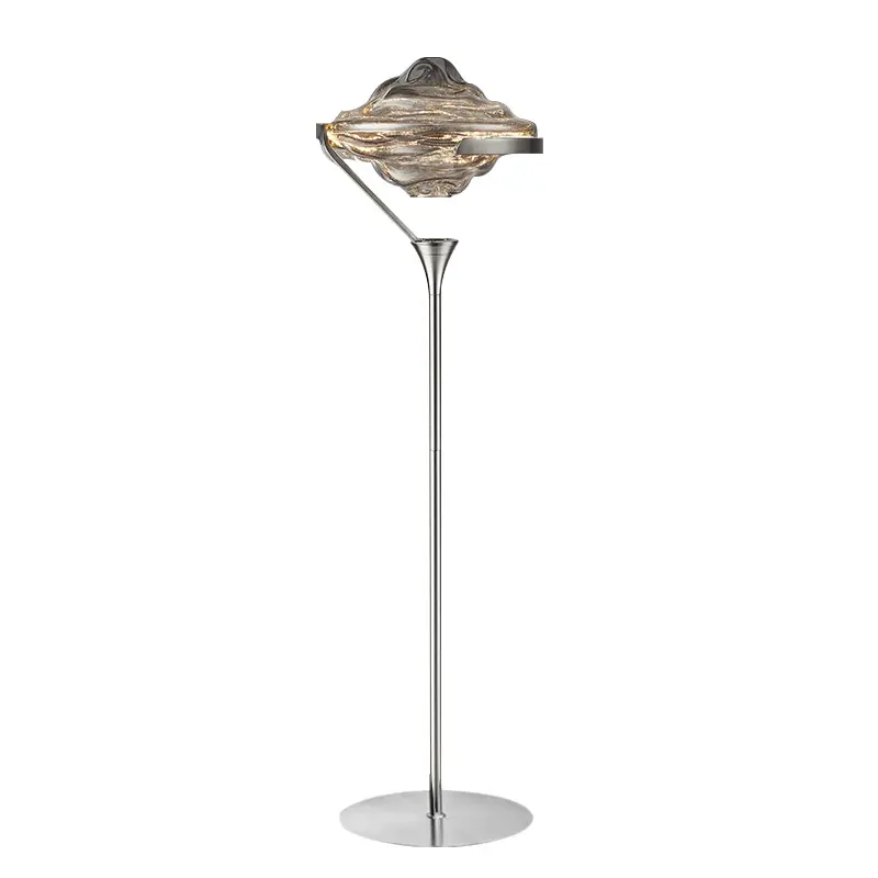 Lampadaire moderne de luxe pour chambre à coucher Lampadaire de chevet Designer Creative Simple Lampadaire en verre