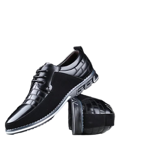 Zapatos Casuales de Negocios para Hombre, Talla Grande, Modernos, Cómodos, con Suela Suave, Cierre de Cordones, Transpirables, para Verano y Otoño, EVA - Product Image 4
