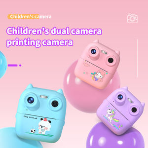 Nouveau D8S mignon impression caméra 2.4 pouces IPS <span class=keywords><strong>écran</strong></span> amusant grosse tête autocollants HD Photo vidéo pour enfants cadeau venu <span class=keywords><strong>Puzzle</strong></span> appareil photo instantané - Product Image 5