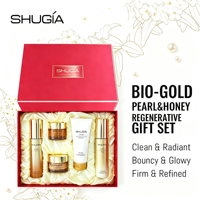 Coffret cadeau de soins de la peau au miel de perle dorée, nettoyage en profondeur de la peau, hydratant et nourrissant, réduit les ridules
