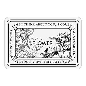 Alfombra de Baño Rectangular de Tierra de Diatomeas con Diseño Floral, Antideslizante, Absorbente de Agua, de Secado Rápido, Hecha a Medida para Baño, Sala de Estar y Hogar - Product Image 1