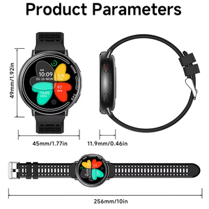 Reloj Inteligente KC100 con GPS, Monitor <span class=keywords><strong>de</strong></span> Frecuencia Cardíaca, Presión Arterial, Monitoreo <span class=keywords><strong>de</strong></span> Salud, Resistente al Agua 1ATM, Rastreador <span class=keywords><strong>de</strong></span> Actividad Física y Deportiva - Product Image 6