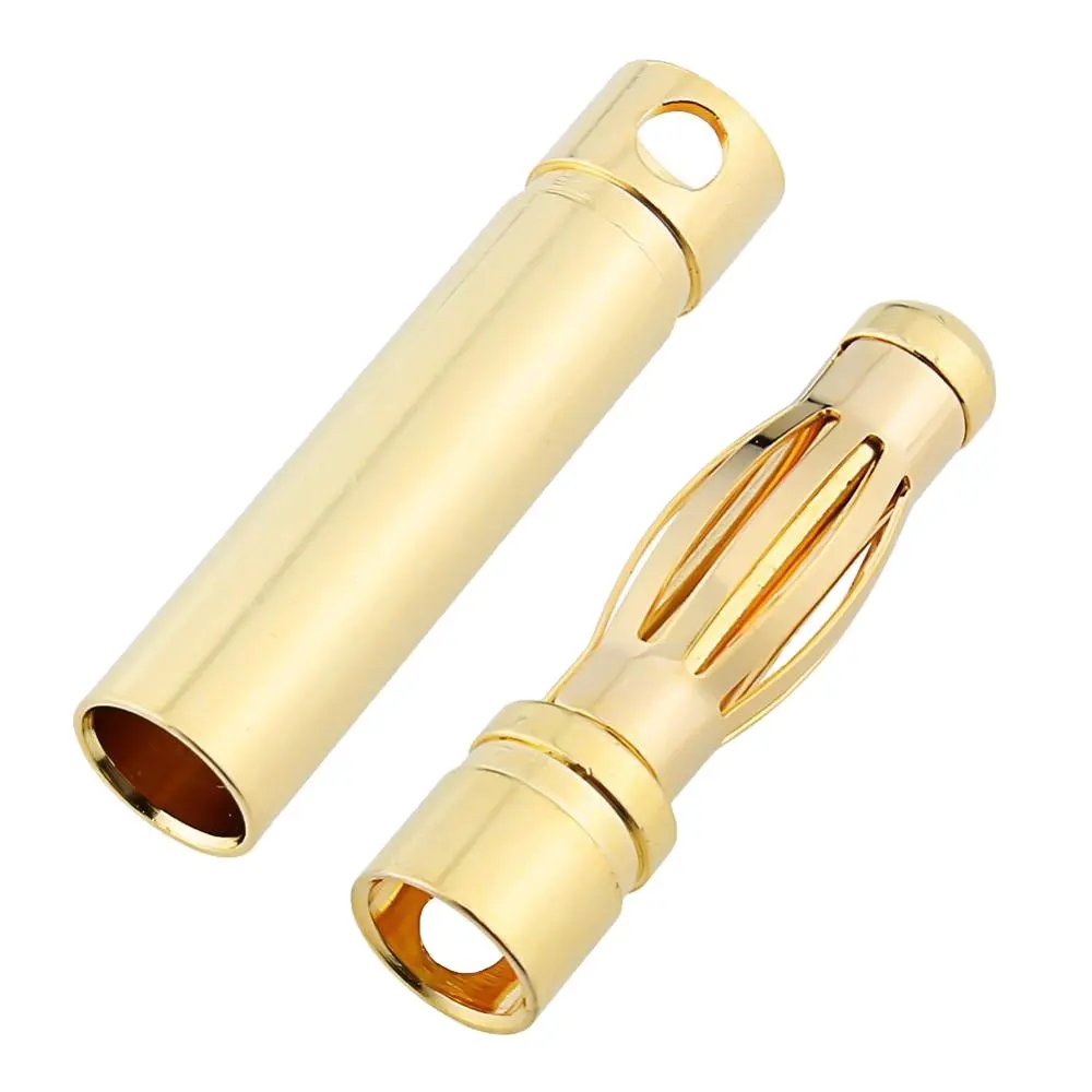 CORECON सोना मढ़वाया बुलेट प्लग 2.0mm 4.0mm पुरुष महिला केले प्लग कनेक्टर