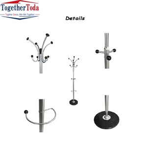 Wholesale Factory Assembly Marble Storage Metal <strong>Coat</strong> Rack Stand with 12 <strong>Hooks</strong> for <strong>Entryway</strong> Office or Clothing Hanging <strong>Shelf</strong> - Product Image 3