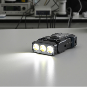 Lampe torche ultra-fine en aluminium rechargeable, mini lampe de poche LED compacte, porte-clés, équipement de camping portable, EDC - Product Image 1