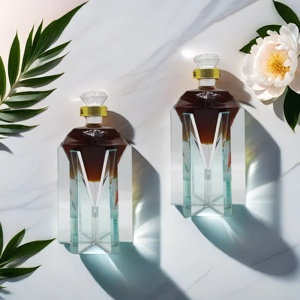 Botellas de Vidrio Esmerilado de Alta Gama OEM de 750 ml con Logotipo Personalizado para <span class=keywords><strong>Vodka</strong></span>, Whisky y Ginebra, Envases Premium para Licores - Product Image 4