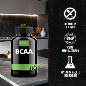 כמוסות <span class=keywords><strong>BCAA</strong></span> איכותיות ביותר עם תערובת חלבון גלוטמין לשיקום שרירים, פיתוח גוף, לפני אימון, תוספי תזונה לספורט - Product Image 3