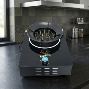 Black Plasma Electric Flame <b>Stove</b> | Fast Smokeless Gas-Free Portable Single Burner Glass Surface Cooking <b>Stove</b> for Outdoor Table - Product Image 2