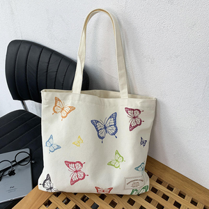 Bolsa de Compras Reutilizable de Algodón con Logotipo Personalizado, para Mujer y Hombre, Bolsa de Viaje, Bolsa de Almacenamiento, Bolsa de Playa de Tela y Lona - Product Image 4