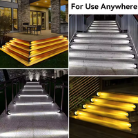 Lampe solaire à LED pour escalier Lampes d'extérieur Étanche Résistance Voie Cours Porche Allée Éclairage