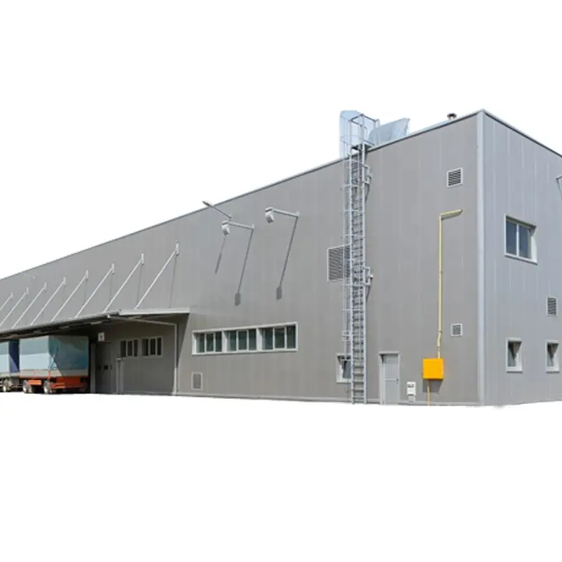 2024 Hot Sale Anti-corrosion Metal Roof Galvanized Steel Structure Industrial Storage Warehouse Shed