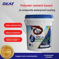 Revêtement imperméable JS, polymère ciment liquide, anti-humidité pour toilettes, piscine, mur, toiture, flexible, garantie 1 an, en ligne