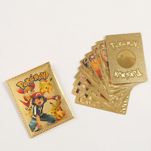 10 PIÈCES / SAC CARTES MÉTALLIQUES ORNÉES DE MOTIFS POKEMAN - Product Image 5